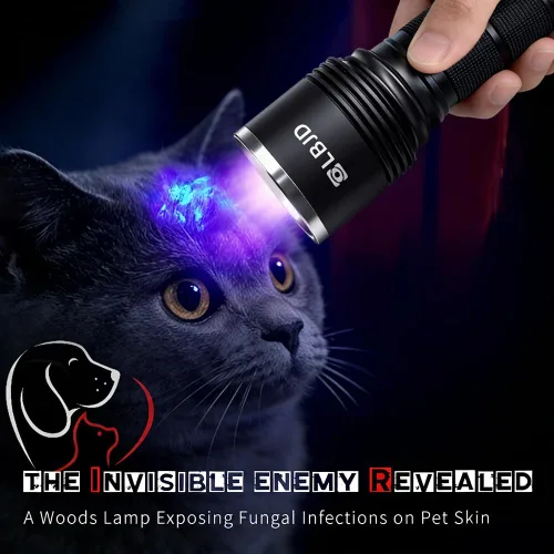 Miniatura 3 de Linterna de luz negra, linternas UV filtradas recargables de 365 NM con batería de alta potencia para detección de orina de mascotas, curado
