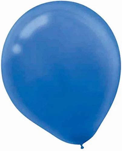 Globos de látex de color azul real brillante, 12 pulgadas (paquete de 15), perfectos para fiestas, celebraciones y decoraciones navideñas