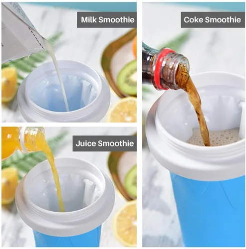 Miniatura 3 de Slushy Maker - Taza de hielo portátil para viajes, hecha en casa, color amarillo