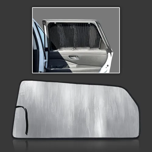 Miniatura 12 de GalaxyAutoShield - Parasol de ajuste personalizado para Nissan Pathfinder 2022, 2023, 2024, 2025, 2026, 2026, 2022, 2026, accesorios de privacidad