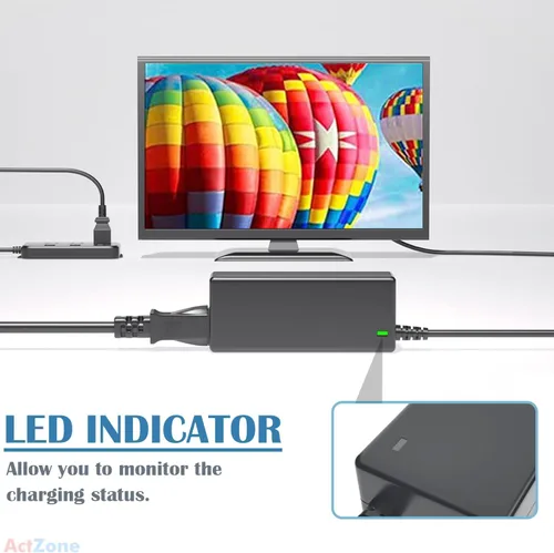 Miniatura 4 de Fuente de alimentación de 19 V CC compatible con Samsung TV de 32 pulgadas UN32J400 UN32J5003AF UNJ32J5205, Odyssey G5 G3 cable de alimentación G55C