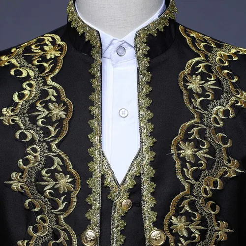 Miniatura 8 de Abrigo steampunk para hombre, chaqueta gótica victoriana, uniforme de Halloween, estilo vintage