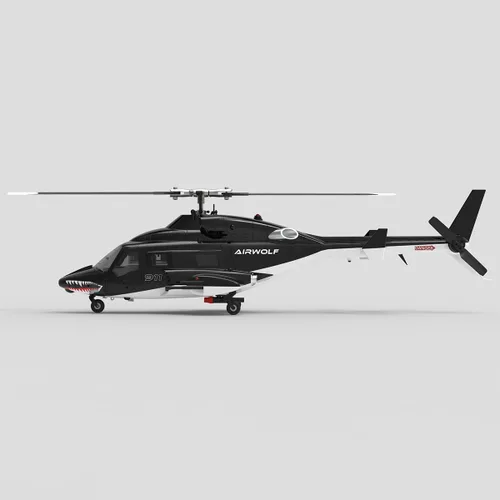 Miniatura 3 de AW-911 Helicóptero de control remoto para 16+, modelo de helicóptero Air-Wolf RC escala 1/34 con modo de acrobacias 6G/3D y posicionamiento GPS, una