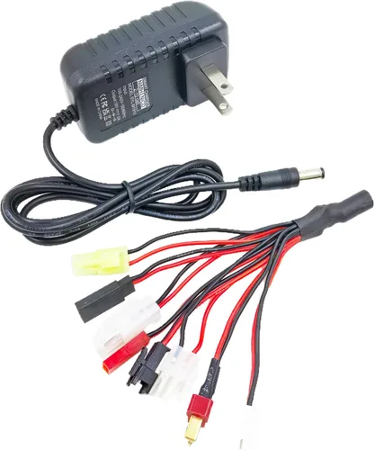 NiMH NiCd - Cargador de batería universal RC para (2-10S) 4.8V 7.2V 8.4V 9.6V, cargador de coche RC para batería Traxxas 2.4V-12V, cargador de