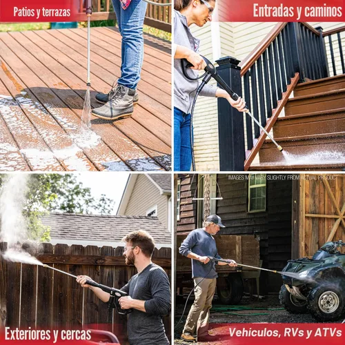 Miniatura 4 de Simpson Lavadora a presión de gas de limpieza de 2900 PSI, lavadora residencial de 2.4 GPM con manguera de sifón, manguera de 25 pies, máquina