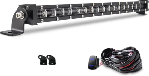 Miniatura 7 de Barra de luz led de 14 pulgadas y 60 W, luz de conducción de una sola fila, lámpara led 6D todo terreno para vehículos todo terreno, camioneta