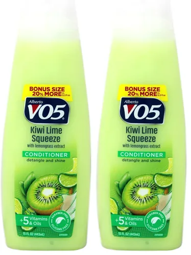 Miniatura 6 de Herbal Escapes - Acondicionador para exprimir Kiwi Lime de Alberto Vo5, 15 onzas
