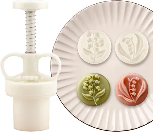 Miniatura 4 de Moldes para pastel de luna de 20 a 1.06 oz con 1 sello, juego de moldes de pastel de luna para festival de mediados de otoño, juego de moldes