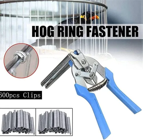 Miniatura 2 de Alicates universales tipo M para anillos de uñas con 600 unidades, anillos de cerdo, clips M, alicates de anillo de cerdo, alicates de sujeción