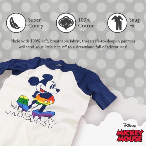 Miniatura 3 de Disney Mickey Mouse Toys Story - Conjunto de pijama de algodón ajustada de 2 piezas para niños Fam_love Mickey