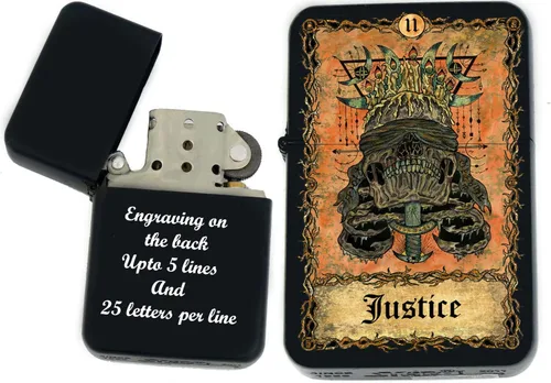 Miniatura 19 de Tarjeta de tarot personalizada, mazo de tarot de huesos eternos mayores, tarjetas coloridas, regalos coleccionables únicos, encendedores a prueba