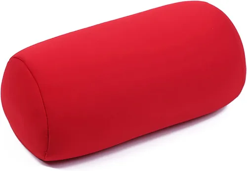Miniatura 10 de Almohada de cuello de microcuentas, almohada de tubo blando para soporte de cuello o espalda, cojín cilíndrico cervical para el hogar, sofá, cama