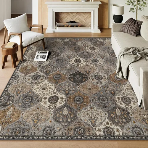 Lahome - Alfombra de marroquí tejida, alfombra para cocina, pasillo, antideslizante, pasillo para entrada, pasillo de lavadero, dormitorio, 274 x
