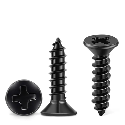 Miniatura 12 de TPOHH 100 tornillos Phillips de cabeza plana con revestimiento de óxido negro #8 x 5/8 pulgadas, acero inoxidable 18-8 (A2) totalmente roscados, 8