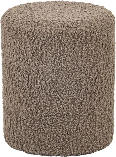 Miniatura 10 de Get Set Style Moderno otomano redondo con asiento acolchado suave, taburete multifuncional para maquillaje, reposapiés tapizado, taburete otomano