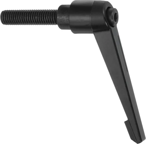 Miniatura 36 de uxcell Perillas ajustables M5 x 0.472 in, mango de rosca macho, botón de trinquete de liberación rápida, perno giratorio para maquinaria de torno