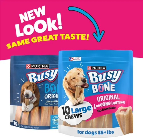 Miniatura 2 de Purina Busy Bone - Golosinas masticables para perros adultos, originales, bolsa de 10