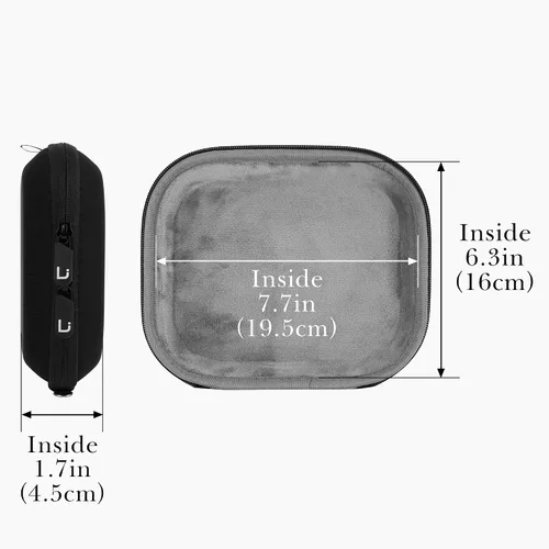 Miniatura 4 de Linkidea Funda de transporte para auriculares compatible con JBL Tune 670NC/Tune 660/600BT/570BT, Live 460NC/400BT, bolsa protectora de viaje rígida