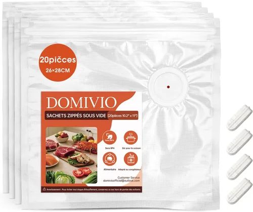 Miniatura 14 de Bolsas selladoras al vacío con doble cremallera, bolsas reutilizables sin BPA, bolsas de almacenamiento de alimentos para preparación de comidas