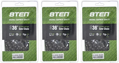 Miniatura 12 de 8TEN Cadena de motosierra semi cincel de 6 pulgadas .050 1/4 42 DL para Worx WG320 Black & Decker LLP120 (paquete de 3)