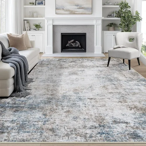 Miniatura 80 de 5x7 Area Rugs for Living Room Rug Washable: Abstract Rug for Dining Room Bedroom Carpet Non Slip 5 by 7 Indoor Modern Nursery Home Office Beige