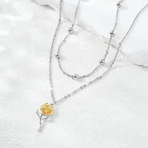 Miniatura 125 de CHIC & ARTSY Tobilleras delicadas de plata de ley S925 para verano, pulsera de tobillo ajustable multicapa para playa, joyería de pie para mujer