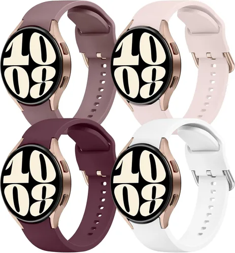 Miniatura 11 de AK Correas compatibles con Samsung Galaxy Watch 7/6/5/4 - 1.575 pulgadas, 1.732 pulgadas, 1.772 pulgadas, correa deportiva de repuesto de silicona