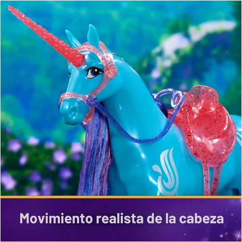Miniatura 4 de Unicorn Academy, Power of Friendship River con silla de montar y brida translúcidas, 11 pulgadas, muñecas y juguetes de unicornio, regalos y Río