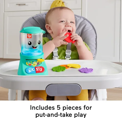 Miniatura 4 de Fisher-Price Laugh & Learn - Juguetes para bebés y niños pequeños, licuadora de batidos de conteo y colores con música y luces para niños de 9+ meses