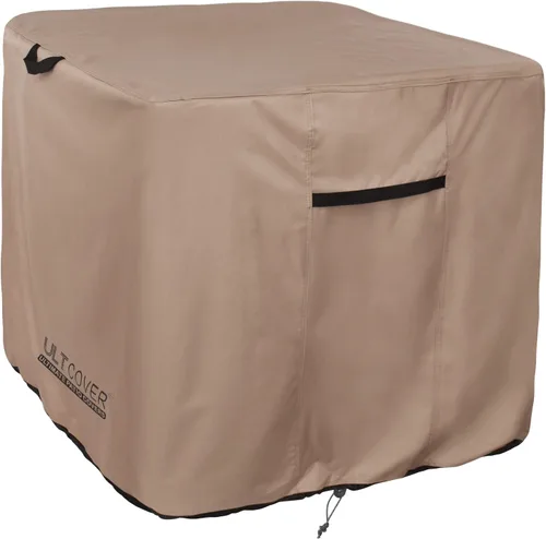 Miniatura 9 de ULTCOVER Cubierta cuadrada impermeable del aire acondicionado para las unidades exteriores de la CA tamaño hasta 30W x 30D x 25H pulgadas Marrón