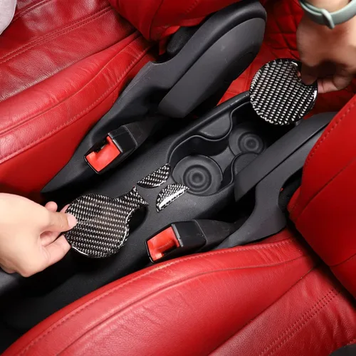 Miniatura 3 de HAPPYHORSE Adhesivo de fibra de carbono para automóvil compatible con Fiat 500 2010-2019, calcomanía de fibra de carbono real, accesorios