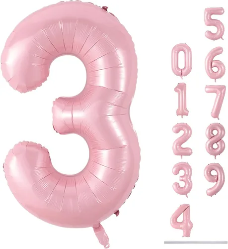 Miniatura 148 de Globo dorado champán con el número 5, globos de aluminio autoinflables grandes de 40 pulgadas del 0 al 9, globo de helio digital 5 dorado claro