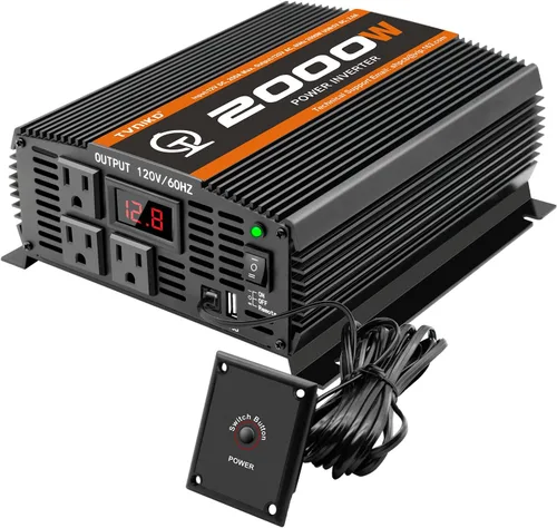 Miniatura 8 de 600W Inversor de corriente CC 12V a CA (2 tomas) 110V Cargador de coche Adaptador convertidor del inversor con puertos de carga USB duales de 4.2A