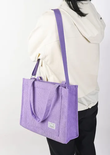 Miniatura 8 de Valleycomfy Bolsos de mano de pana casuales vintage para mujer, bolso cruzado para mujer, bolso de hombro de viaje, bolso ecológico