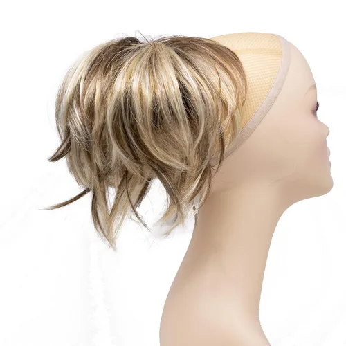 Miniatura 13 de Extensión de cabello ajustable, cola de caballo desarreglada, 12 pulgadas con pinzas, de Onedor, 10#
