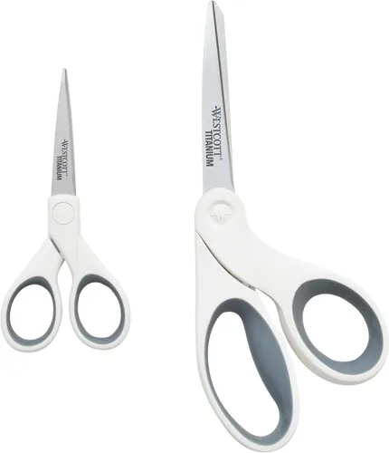 Miniatura 15 de Westcott - Tijeras de 13 cm con hojas de titanio para manualidades, costura y mucho más.