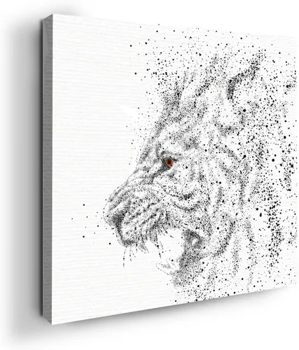 Miniatura 70 de Mavis Print - Lienzo decorativo para pared con diseño de conejo/conejo, 36 x 36 pulgadas, decoración de pared de animales impresos en HD y marco