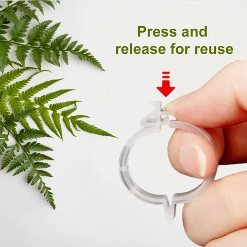 Miniatura 3 de Clip de plástico seguro para plantas, clips de soporte para plantas, clips de jardín reutilizables, clips de fijación de plantas, clips de fijación