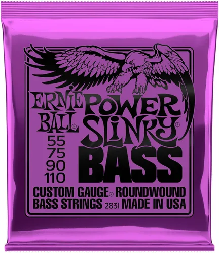 Miniatura 12 de Ernie Ball Cuerdas de Guitarra Bajo Regular Slinky de Níquel Enrollado de 5 Cuerdas, Calibre 45-130 (P02836)
