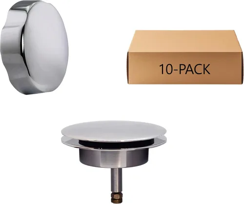 Miniatura 26 de Westbrass D50TE-12A - Moldura de repuesto estándar de 1-1/2 pulgadas para ensamblajes de desagüe de baño de accionamiento por cable, bronce antiguo