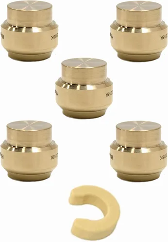 Miniatura 12 de Paquete de 5 tapas de enchufe EFIELD de 1/2 pulgada, ajuste a presión para conectar Pex, cobre, CPVC con un clip de desconexión, (PF143-5 piezas)