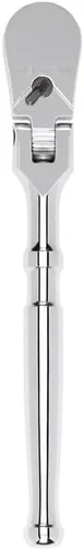 Miniatura 12 de TEKTON Trinquete de liberación rápida con cabeza flexible de 1/2 pulgadas x 10-1/2 pulgadas SRH31210