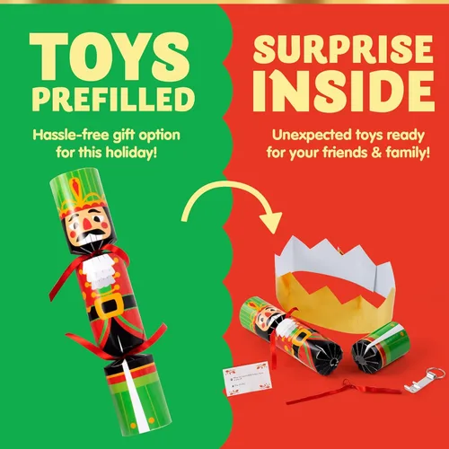 Miniatura 4 de JOYIN 8 piezas de recuerdos de fiesta de Navidad sin enganches, lindos regalos divertidos de diseño de Navidad para niños, incluye sombrero