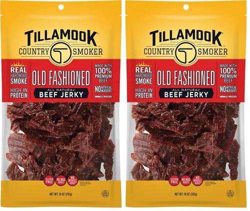 Miniatura 8 de Tillamook Country Smoker Carne Seca de Res Ahumada con Madera Dura Real, Glaseada con Miel, 10 Onzas