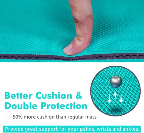 Miniatura 3 de Ewedoos Tapete de yoga antideslizante de elastómero termoplástico, tapete de ejercicio ecológico para yoga, pilates y ejercicio de piso, tapete ACE