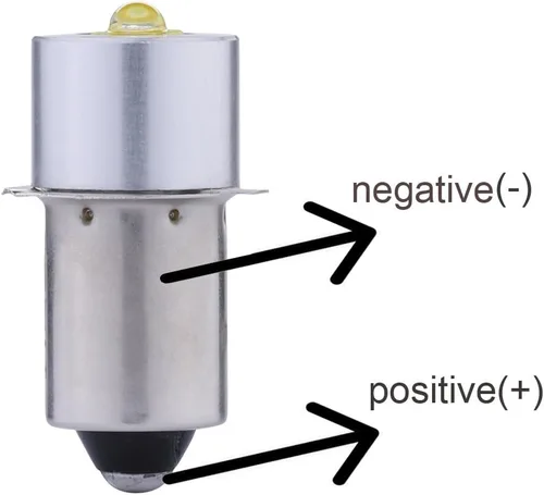 Miniatura 3 de Paquete de 2 bombillas LED P13.5S de repuesto DC 3W 4-12V LED bombilla de actualización para linterna Maglight en linterna de 3 4 5 6 células