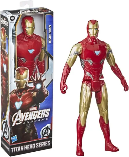 Miniatura 3 de Marvel Avengers Titan Hero Series Figura de acción coleccionable de Iron Man de 12 pulgadas, juguete para edades de 4 años en adelante