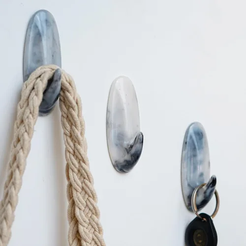 Miniatura 16 de Indian Shelf Ganchos de pared adhesivos de madera bohemios para colgar abrigos, llaves, correa, sombrero, toallero, bonito soporte para llaves
