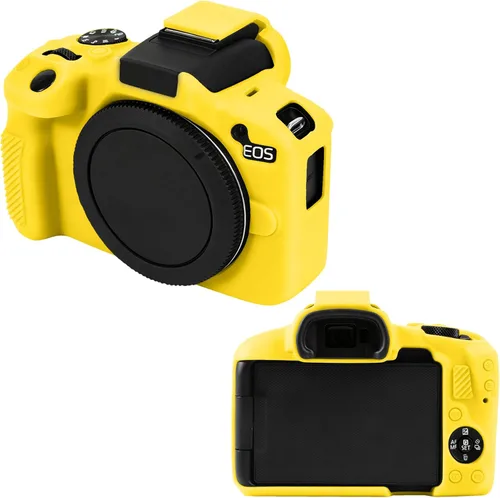 Miniatura 8 de Leayjeen Funda protectora de silicona compatible con cámara Canon EOSR50, carcasa protectora de silicona suave para cámara R50, con cubierta