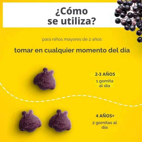 Miniatura 7 de Zarbee’s Gomitas de suplemento de apoyo inmunológico de saúco para niños, vitaminas A C D3 E y zinc, extracto de saúco, sin gluten ni gelatina, sin